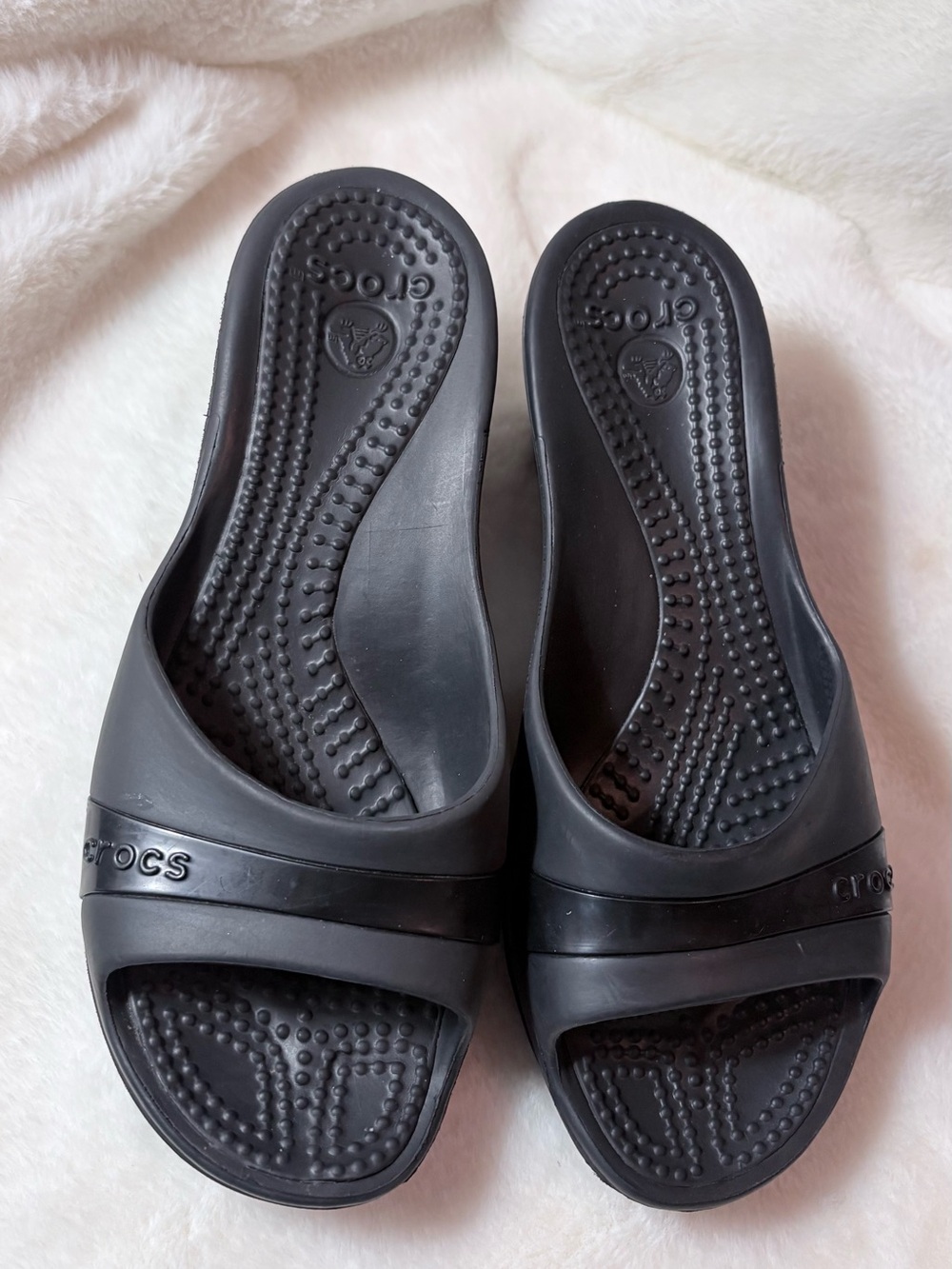 CROCS Black Women's Slide Sandals